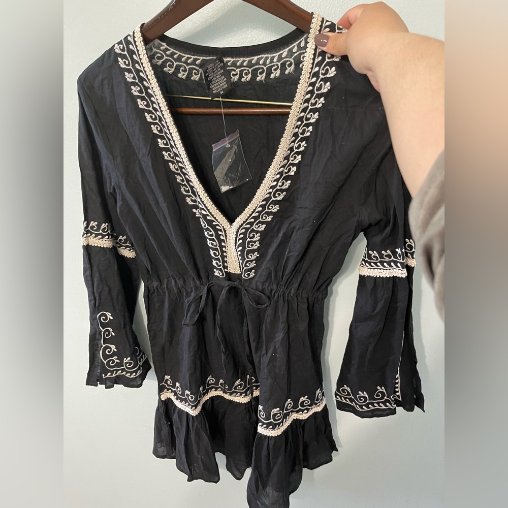 Beach coverup mini dress